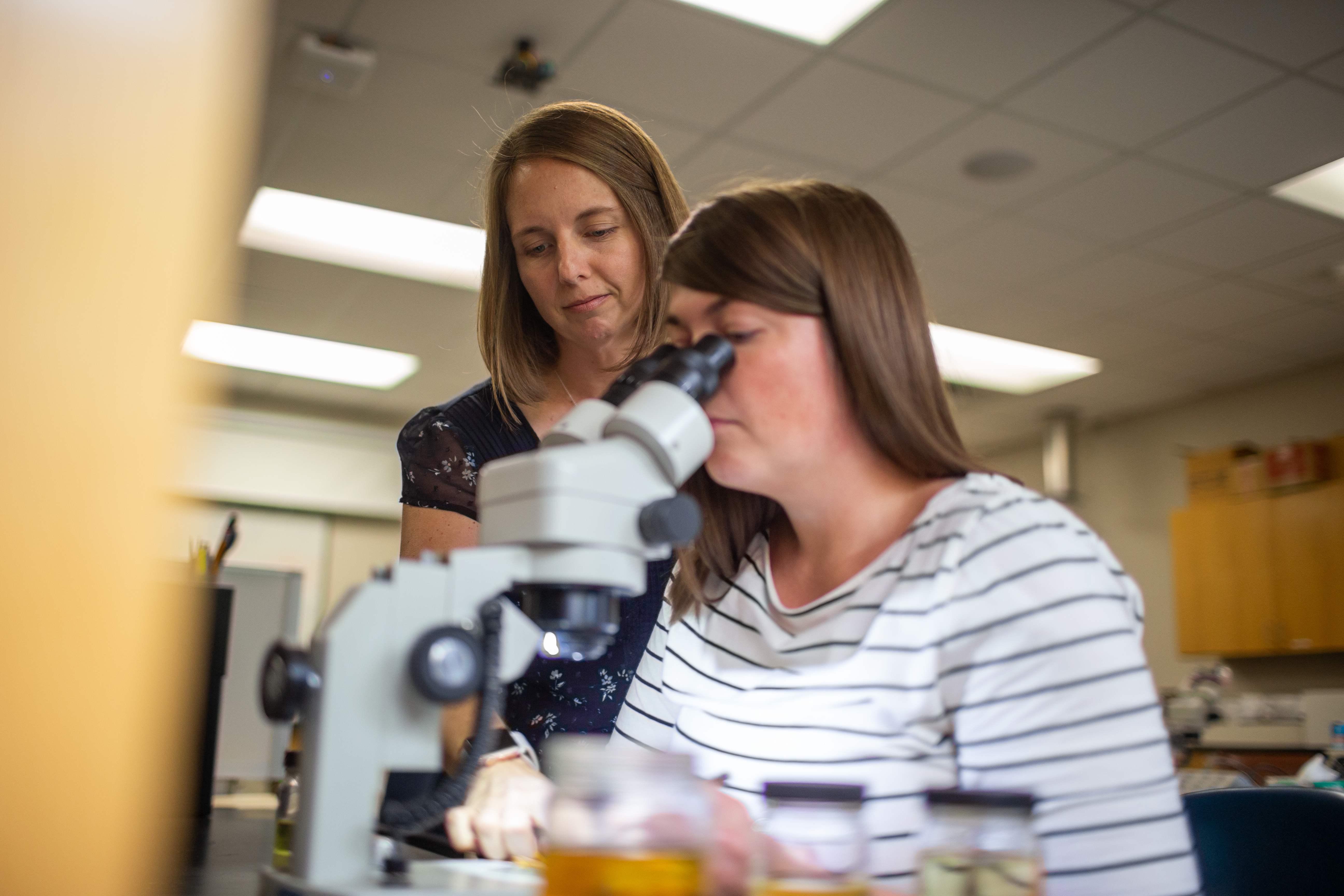 professors conducting research in lab